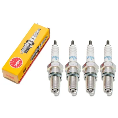 Obrázek produktu pro Sada zapalovacích svíček NGK 4x DPR6EA-9 Zapalovací svíčka s potlačeným rušením, 19.0mm dlouhý závit Ø 12.0mm šestihran 18.0mm, mezera mezi elektrodami 0.90mm, tepelná hodnota 6, 5531
