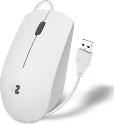 Produktbild von Subblim Business-Maus Silent/ Bis zu 1200 DPI/ Weiß