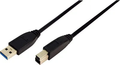 Image de Logilink USB Kabel A -> B St/St  2.00m schwarz