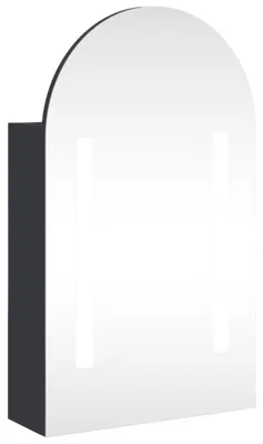 Immagine prodotto di vidaXL Armadio a specchio con illuminazione a LED Arched Grey 42x13x70 cm