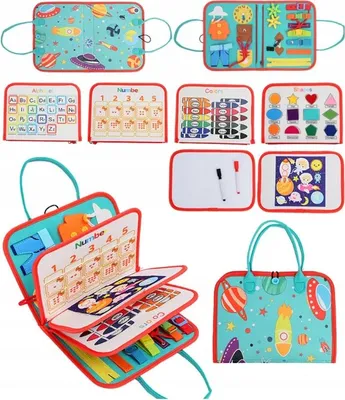 Produktbild von Lolex | Kreatives Filzbuch - 28 X 21,5 Cm - Ab 3 Jahren - Lernspielzeug - Montessori Spielzeug