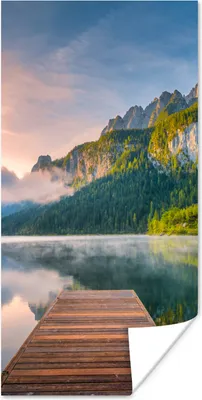 Produktbild von MuchoWow® Poster Eindrucksvoller Sonnenaufgang in den Bergen von Österreich 60x120 cm - Wandschmuck