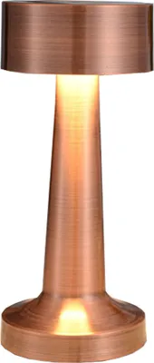 Obrázek produktu pro Přenosná bezdrátová stolní lampa,LED stolní lampa Bright,1200mAh stmívatelná lampa 3 úrovně jasu Kovová stolní lampa（Bronze）