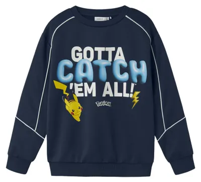 Immagine prodotto di NAME IT, felpa per ragazzi, modello Nkmsidney Pokemon, colore blu cielo, taglia 146-152