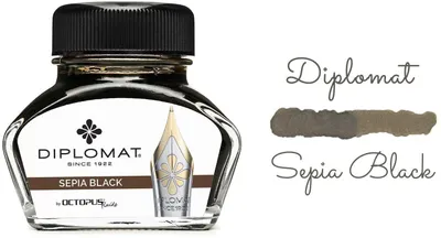 Immagine prodotto di Inchiostro in vetro nero seppia 30ml
