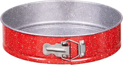 Obrázok produktu pre Oliver Voltz OV51223RB24 Forma na tortu so sklopnm dnom, 24 cm, mramorov neprinav povrch, erven