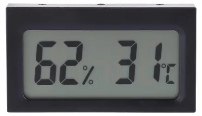 Obrázok produktu pre Prenosný digitálny LCD teplomer-vlhkomer 0 ~ 50 ℃ 25 % rF ~ 98 % rF