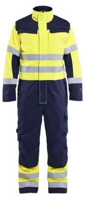 Zdjęcie produktu dla Kombinezon Blakläder Multinorm 6379, kolor: żółty odblaskowy/granatowy, rozmiar: C52