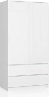 Obrázok produktu pre Akord Skriňa Biela, Vysoký Lesk, 90X51X180 Cm