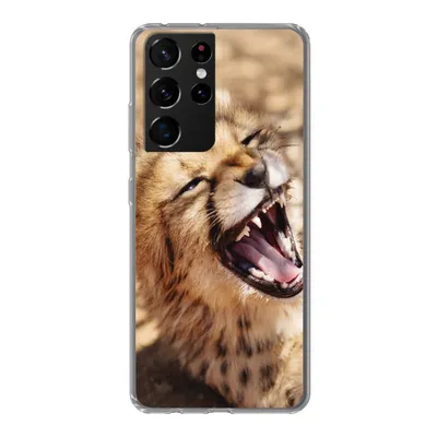 Produktbild von MuchoWow® Handyhülle Schutzhülle Hülle für Samsung Galaxy S21 Ultra Gepard - Tier - Nahaufnahme Silikon Softcase Handy Hülle - Mobiltelefon