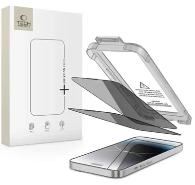 Obrázok produktu pre Tech-Protect Quick Set Spy+ 2-Pack Privacy Glass pre Iphone 14 Pro
