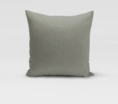 Produktbild von SCHÖNER LEBEN. Kissenhülle Streifen 3mm beige mintgrün div. Größen Größe 70x70cm (HxB) 70x70cm (HxB) Größe