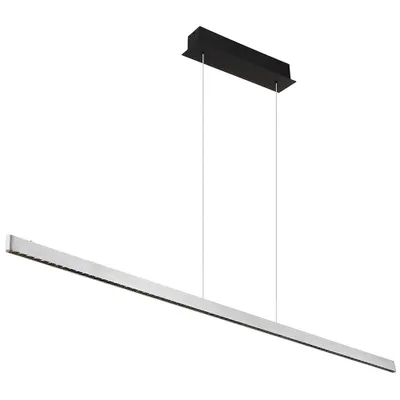 Produktbild von LED Pendelleuchte, Metall,, Alu, Silber,  L 120 cm