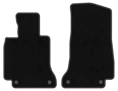 Immagine prodotto di Tappetini anteriori in moquette per Mercedes C W205 2015- (station wagon/berlina) – 2 pezzi, neri, su misura – Wielganizator BASIC