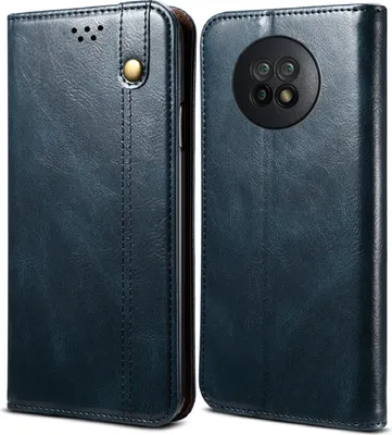 Produktbild von Redmi Note 9T 5G Hülle, LaimTop Leder Flip Brieftasche Schutzhülle für Xiaomi Redmi Note 9T 5G Blau