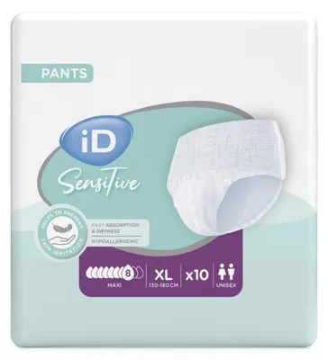 Image de iD Sensitive Pants Maxi XL - 1 paquet de 10 protections