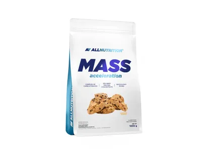 Produktbild von ALLNUTRITION Mass 1000g Kuchen Gainer Massenaufbau Protein Kohlenhydrate