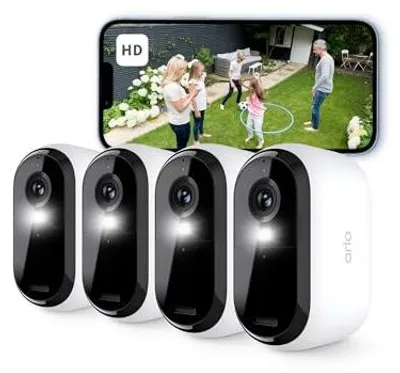Arlo Essential 2 HD, WLAN-Kamera, 6 Monate Autonomie, Nachtsehen – Produktbild 1