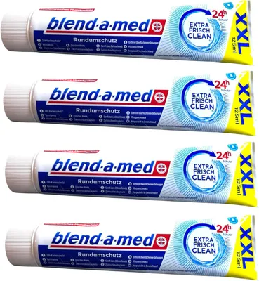 Immagine prodotto di 4x blend-a-med 8006540947203 blend-a-med EXTRA FRISCH CLEAN Zahncreme 125 ml