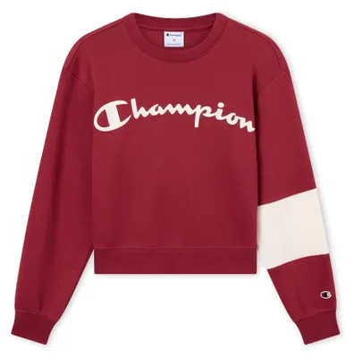 Productafbeelding van Champion Heritage Evolution dames sweatshirt met ronde hals, marineblauw