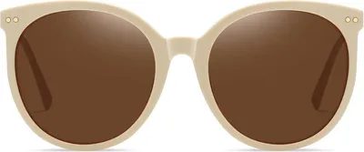 Produktbild von DUCO Damen Sonnenbrille Rund Vintage Polarisiert UV400 Acetat Rahmen