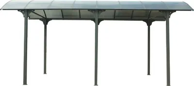 Image de Carport 27.51 m² gris anthracite - Habrita - CAR3676ALCC -