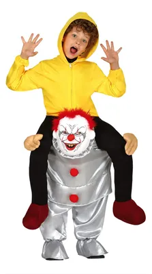 Teufelsclown Schulterkostüm für Kinder, Halloween, 7-9 Jahre