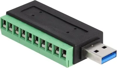 Produktbild von DELOCK USB 3.2 Gen 1 Typ-A Stecker zu Terminalblock Adapter