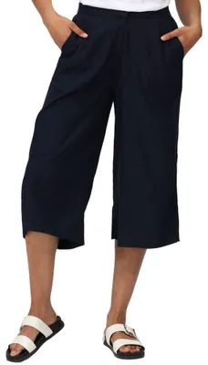 Zdjęcie produktu dla Spodnie damskie typu culottes marki Regatta, kolor granatowy, rozmiar 38