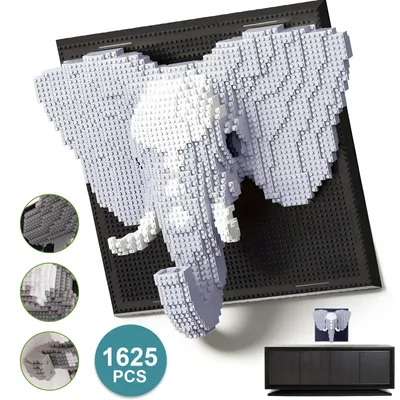 Productafbeelding van Olifant bouwstenen set, creatieve cadeaus, 3D-schilderijen, decoratie