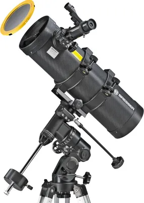 Produktbild von Bresser Optics Spica 130/1000 EQ3, Schwarz, Silber, Aluminium, Metall, 900 mm, 7,5 kg