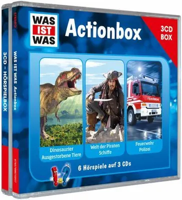 Produktbild von WAS IST WAS 3-CD-Hörspielbox "Action und Abenteuer"