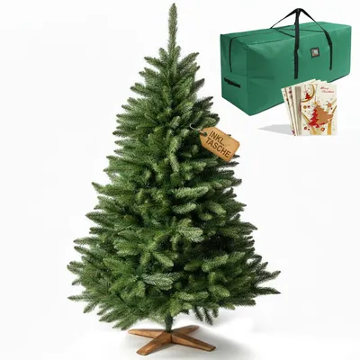 Produktbild von Künstlicher Weihnachtsbaum ONBEST Classic 220 cm | Mit Holzständer & Tasche