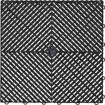 Produktbild von Mosolut Aero Fliese 40 x 40 cm schwarz MSAE002