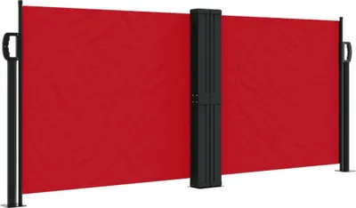 Obrázek produktu pro vidaXL Boční výsuvná markýza červená 100x1000 cm