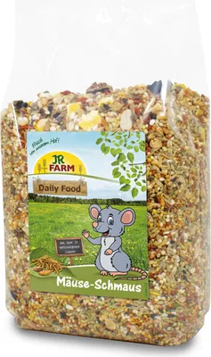Produktbild von JR Farm Mäuse-Schmaus, Scheiben, 600 g, Maus, Vitamin A, Vitamin D3, Vitamin E, Kalzium, Phosphorus, Natrium, 12%
