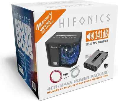 Produktbild von HIFONICS 4 Kanal Endstufe Sound Komplett Paket Car Auto HiFi Anlage MBP1000.4