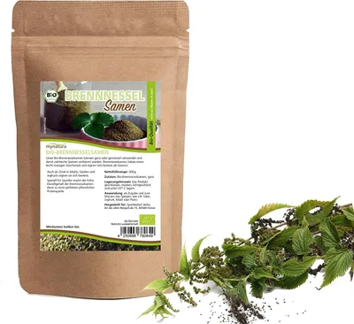 Produktbild von Mynatura  Brennnesselsamen ganz (ab 300g) - 1 Beutel