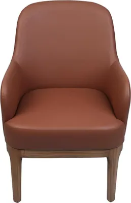 Produktbild von Brauner Wohnzimmer Sessel Designer Einsitzer Luxus Lehnstuhl Stühle