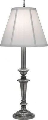 Produktbild von Elstead Lexington Tischleuchte E27 Antikes Nickel Grauweiß