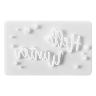Immagine prodotto di Birkmann Plätzchenstempel Hello Winter, Plätzchenstempel, Back Form, Backzubehör, Silikon / Holzgriff, 7.5 cm, 340688