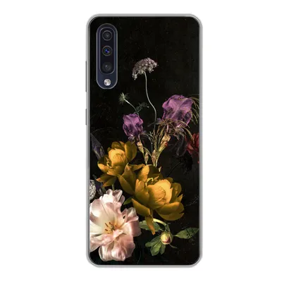 Produktbild von MuchoWow® Handyhülle Schutzhülle Hülle für Samsung Galaxy A50 Blumen - Muster - Pflanzen Silikon Softcase Handy Hülle - Mobiltelefonhülle