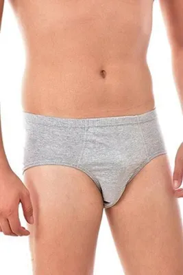 Produktbild von 6 Pack Herren Unterhosen Slips Grau XXL Baumwolle Unterwäsche K-17