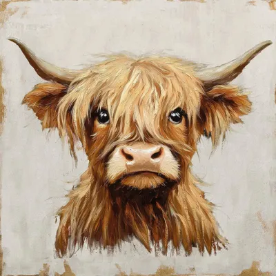 Produktbild von ArtUniverse Leinwandbild Cattle 60 x 60 cm