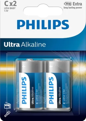 Obrázok produktu pre Philips Ultra Alkaline batria LR14 C, 2 kusy