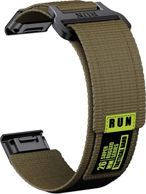 Produktbild von INF Garmin Fenix 8 Nylon-Gurtband Grün 26 mm