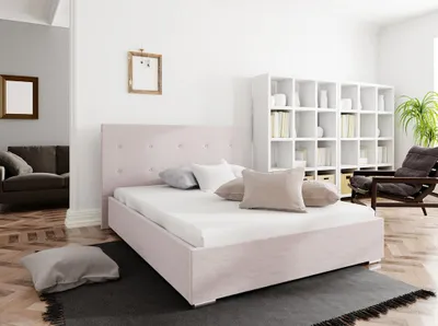 Obrázok produktu pre Manželská posteľ s úložným priestorom FLEK 1 - 160x200, ružová