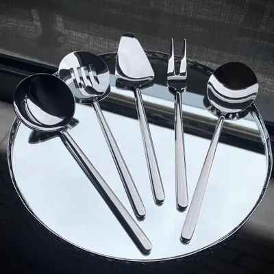 Obrázok produktu pre Hermia Concept, Allegra - Silver, sada príborov (5-dielna), strieborná, 100 % Nerezová oceľ, 23,5 cm