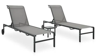 Zdjęcie produktu dla VidaXL 316828, Lounge, Stal, Tkanina, Szary