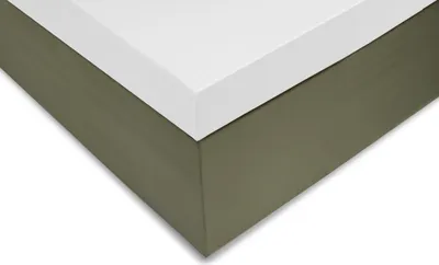 Produktbild von Satinado Spannbettlaken Topper 90x210-220+12 cm. White